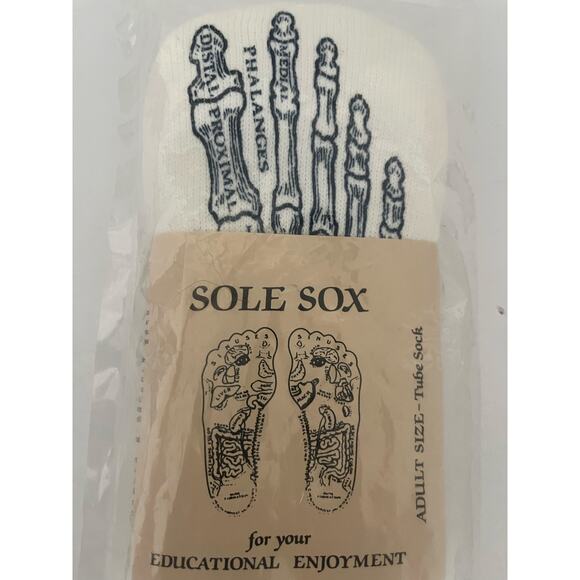 Sole Sox Unisex Tube Socks Anatomically accurate with Reflexology points - Picture 11 of 12